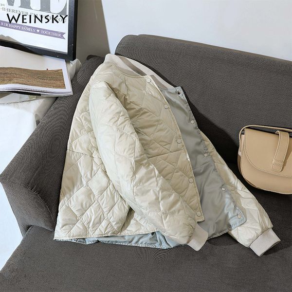 

new women short jacket white duck down jackets spring and autumn warm coats female outwear