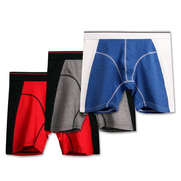 

underpants man's underwear panties man boxer mens cotton big short breathable solid flexible shorts boxers homme, Black;white