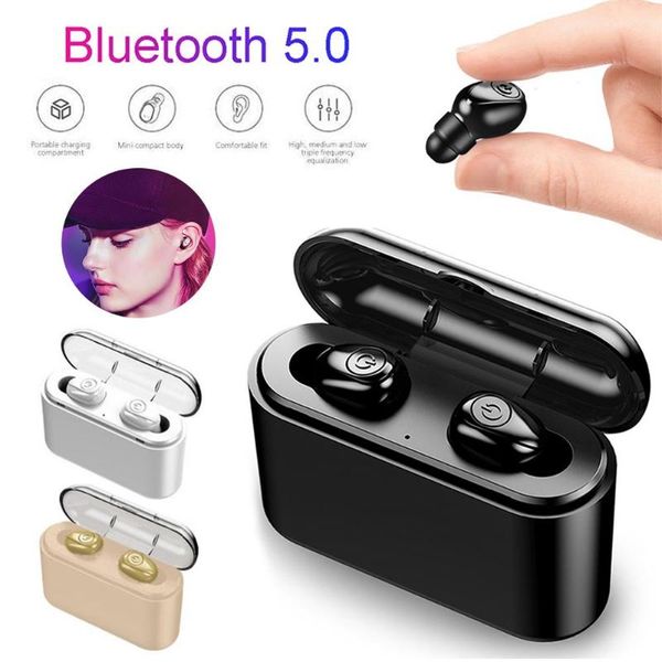 

x8s true wireless bluetooth ear buds earphones with 1200mah/2200mah charge box