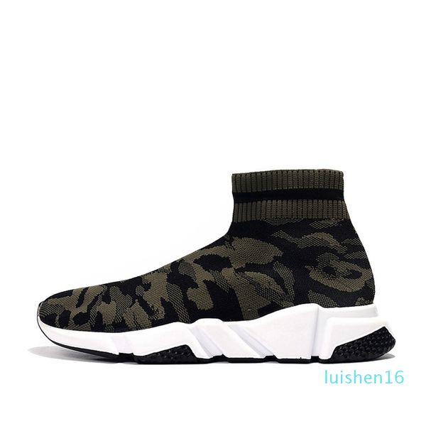 

shipped within 6 days] speed trainer men womens sock shoes l16 triple black pink clearsole mens casual sneakers size 36-45 l16