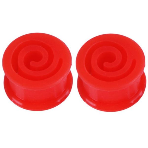 

modrsa 1pair sile ear plugs and tunnels hollow heart shape ear gauges ear stretcher expander body piercing jewelry q bbymgz, Silver