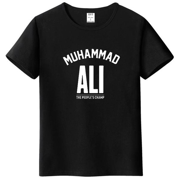 

men muhammad ali casual clothing greatest fitness short sleeve printed plus size sport hooded sweatshirt hoodie men t shirt