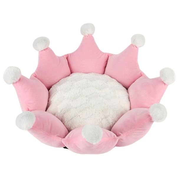 

pet bed crown форма nonslip теплая мягкая подушка для домашних животных для кошек котенка котенка