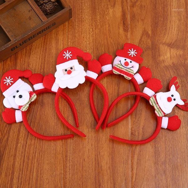 

christmas glowing headbands lovely snowman santa reindeer hair hoops led xmas hairbands for party gifts hg991
