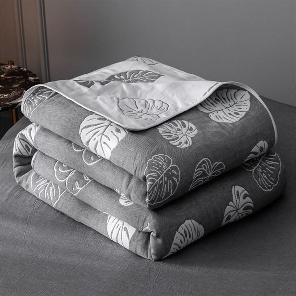 Новый 6 слой 100% хлопок марлевые детские одеяла Детское мусульвинское пелена для новорожденного мягкого дышащего небольшого стеганого колена одеяло для ванны полотенце LJ201014