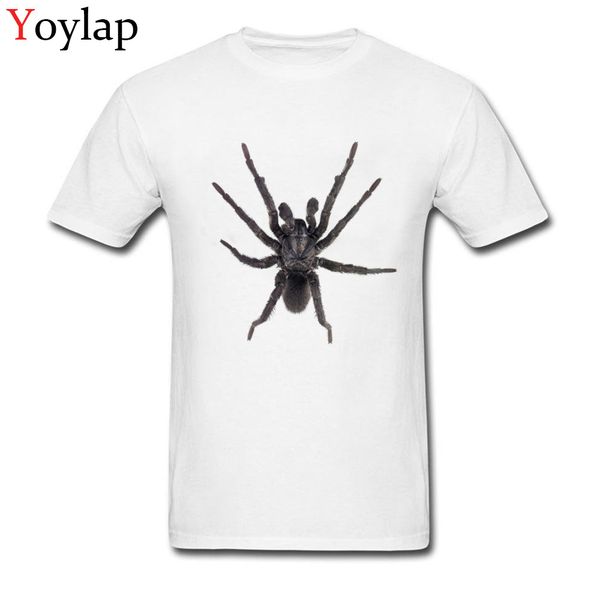 

sport trendy spider silhouette tattoo t-shirt for men cotton short sleeve crew neck tee shirts simple style