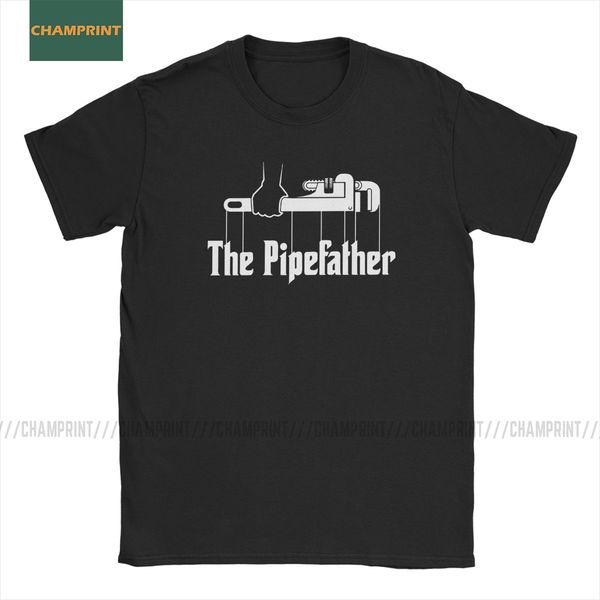 

sport unique the pipefather plumber plumbing wrench t-shirts men cotton t shirts opener mechanic fix engineer tool short sleeve tees