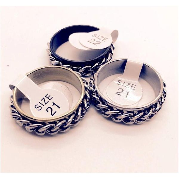 

wholesale lots 50pcs mixed silver golden black colors turing spin chain stainless steel men women fa jllnil yy_dhhome