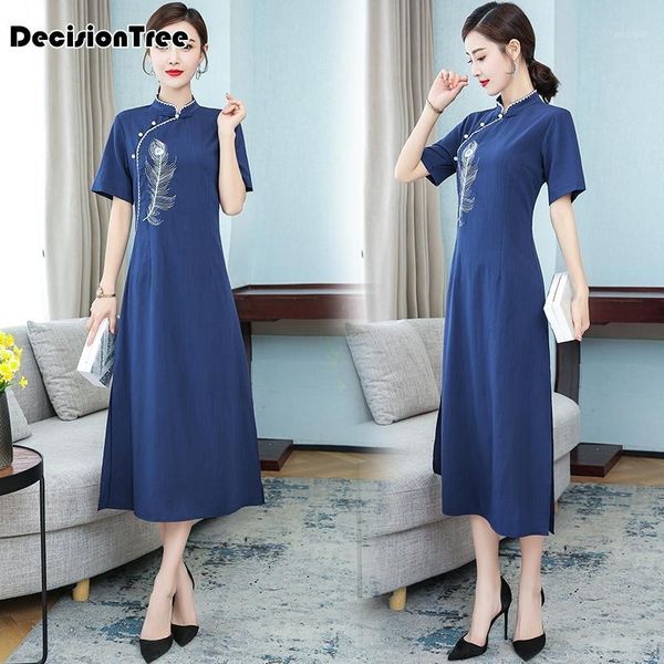 

2020 chinese dress women chinese style cheongsam qipao formal dress lady nightclub bandage party split bandage dresses1, Red