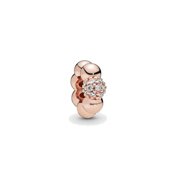 Fine Jewelry Autêntico 925 Esterlina Prata Bead Fit Pandora Charme Pulseiras Pavimentador Pave Bead Spacer Encantos de Segurança Cadeia Pingente DIY Grânulos