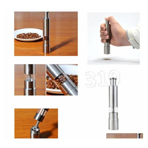 

stainless steel pepper grinder portable manual pepper muller seasoning pepper mills machine mini jllyot powerstore2012