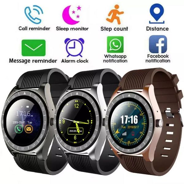 V5 Smart Watch Bluetooth 3.0 Smartwatch wireless SIM Orologio intelligente per telefoni cellulari inteligente per cellulari Android con scatola pratica