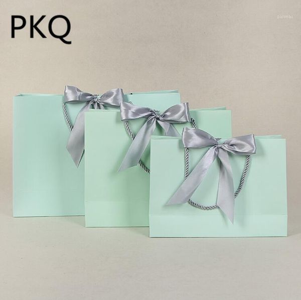 

gift wrap 10pcs 28*9*20cm large cardboard paper packaging bag for clothing cosmetic storage with handle big bow craft gift1