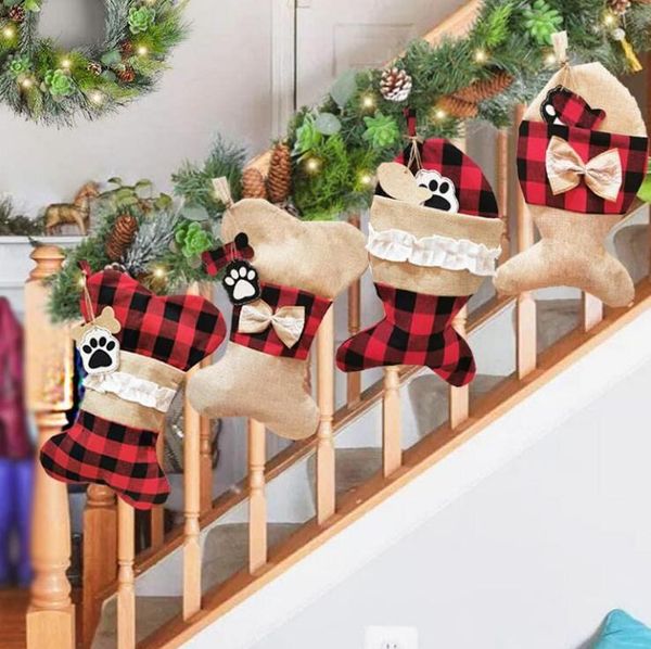 

creative stocking gift tree ornament for kids candy bag xmas prop socks christmas decoration dhc1638