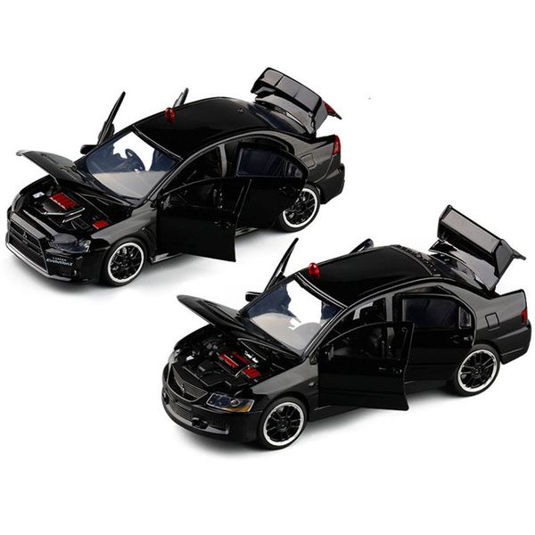 

ix sound light lancer 1/32 9 evo simulation x 10 alloy die cast police model toy children gift toys car