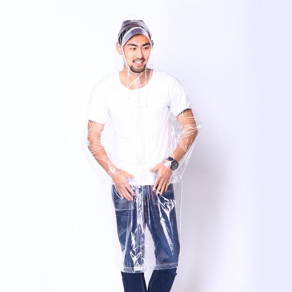 

женщины mens clear дождевик легкий открытый водонепроницаемый портативный пончо packable дождя куртку с капюшоном, Black;brown