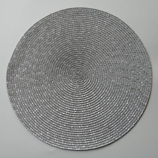 

круглый плетение placemat мода pp обеденный стол mat дисковые колодки bowl pad подстаканники водонепроницаемый скатерть pad кухня кофе бар w
