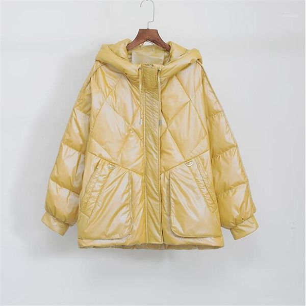 

winter down jacket women 2020 new winter coat thick warm female down jacket hooded short women's parkas1, Black