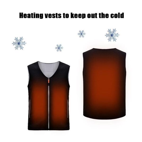 

adjustable temperature heating vest cold winter warm vest graphene carbon fiber heating 40p, Gray;blue