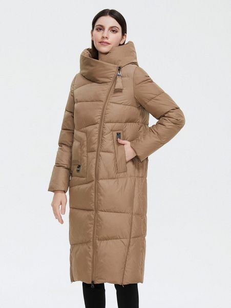 

gasman patched detail slant pocket hooded puffer coat d03q#, Black