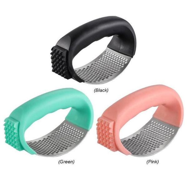 

stainless steel manual garlic press garlic grinder grater ginger press garlic chopper crusher kitc bbyisq