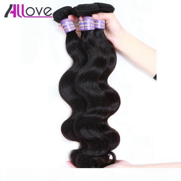 

wholesale 8a brazilian hair wefts 5bundles unprocessed peruvian indian malaysian body wave virgin hair extensions ing, Black