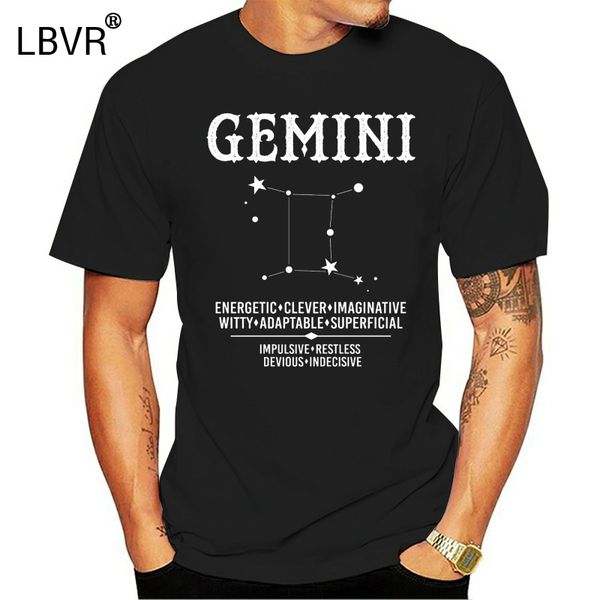 

gemini zodiac sign characteristics men's men print cotton short sleeve male battery funny cotton s hoodie designers t shirts sweatshirt