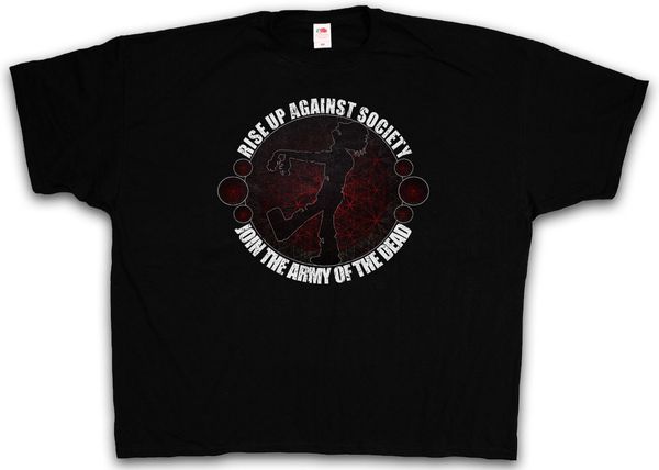 

2019 cotton rise zombie t-shirt the horror walking living dead shir sport hooded sweatshirt hoodie