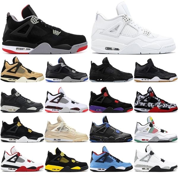 

with socks 4s white sail se neon black cat jumpman 4 basketball shoes metallic green trainers travis scotts purple men sports sneakers
