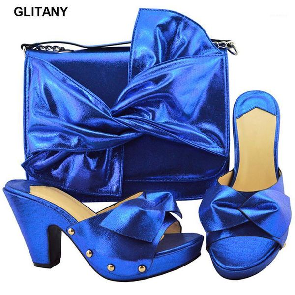 

Dress Shoes Arrival Matching And Bag Set In Heels Nigerian Women Wedding Decorated With Appliques Slip On1, Black