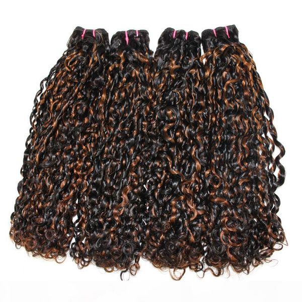 

dilys hair double drawn pissy curly hair bundles mixed color indian virgin human hair weaves 8-22 inch, Black