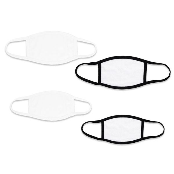 

fashion face mask reusable diy white edge breathable children double deck polyester fibe dust mouth masks 2 3db k2