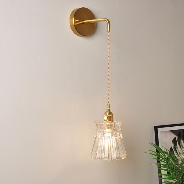 

wall lamp nordic led hanging for home bedroom design mounted modern glass sconce interior lamps lights bedside