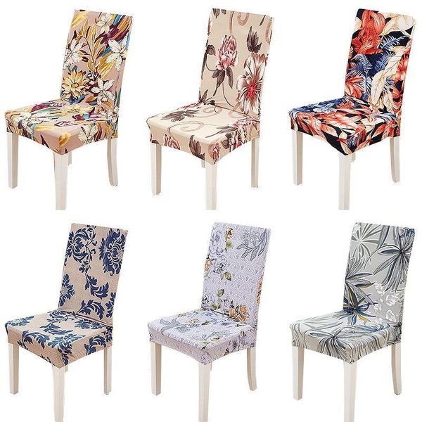 

chair covers 1/4/6pcs stretch cover spandex dining slipcover removable seat anti-dust furniture protector for wedding el1