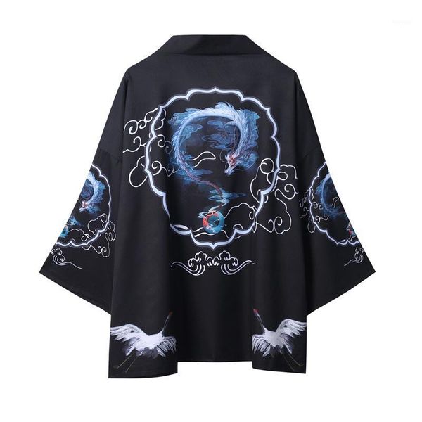 

yukata haori japanese dragon kimono cardigan men samurai costume asian clothes kimonos jacket mens shirt yukata haori1, Red