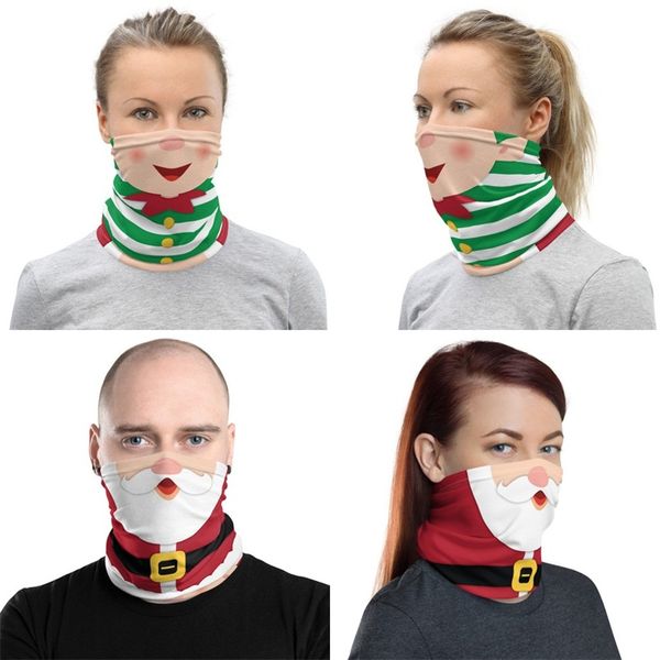 Moda Atacado-Magic Lenços Feliz Natal decorativa Neck Gaiter reutilizável lavável Tampa Máscara Facial Lenço Ciclismo Meryl 6 5g C2