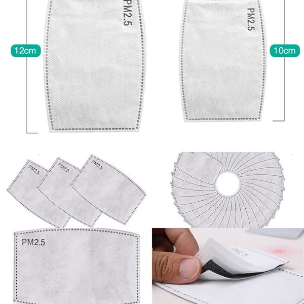 

paper protective pm 5 layer 2.5 pm2.5 filter disposable mask face masks inner pad gasket replac a0ze