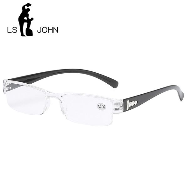 

glasses korean fashion reading newls men john women clear lens half frame presbyopic eyewear 1.0 1.5 2.0 2.5 3.0 3.5 4.0 for reader2021