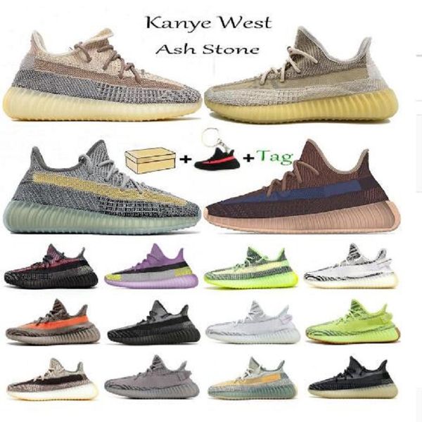 

with box 2021 kanye west static running shoes new israfil cinder desert sage earth tail light zebra yeezreel womens mens trainers sneakers