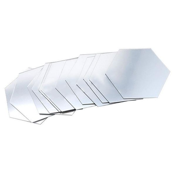 

3d hexagon acrylic mirror wall stickers diy art wall decor stickers home decor living room mirrored jllqqy yummy_shop