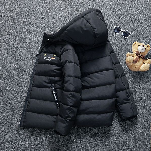 

balabala зима большой детской вниз одежда, мальчики и утолщенной хлопок проложенная, Blue;gray