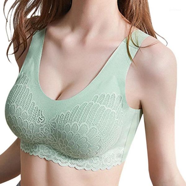 

gym clothing women's no steel ring gathered sports bras1, White;black