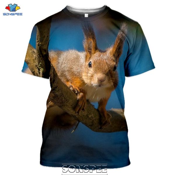 

new animal squirrel 3d print shirts hentai funny humor men clothing