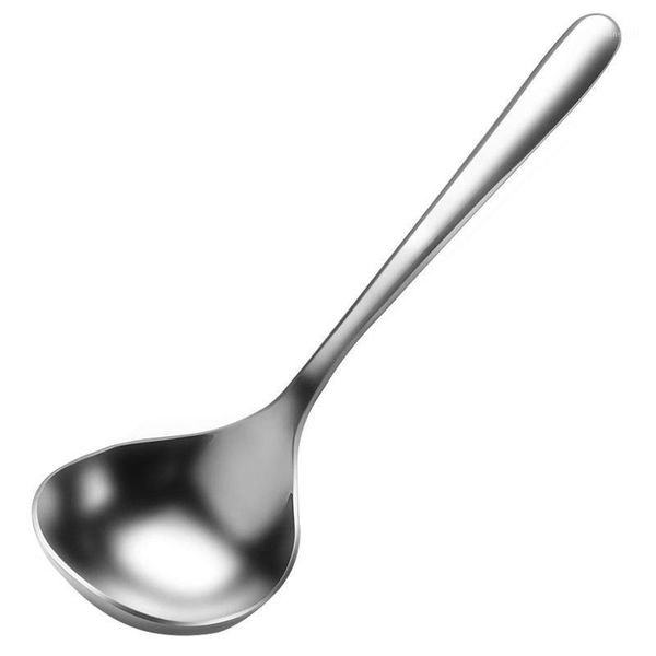 

spoons 304 stainless steel soup spoon deepen thicken large capacity long handled tableware dinnerware creative kitchen tools1