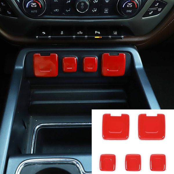 

abs red car power supply/usb socket panel for chevrolet silverado gmc sierra 2014-2017 interior accessories