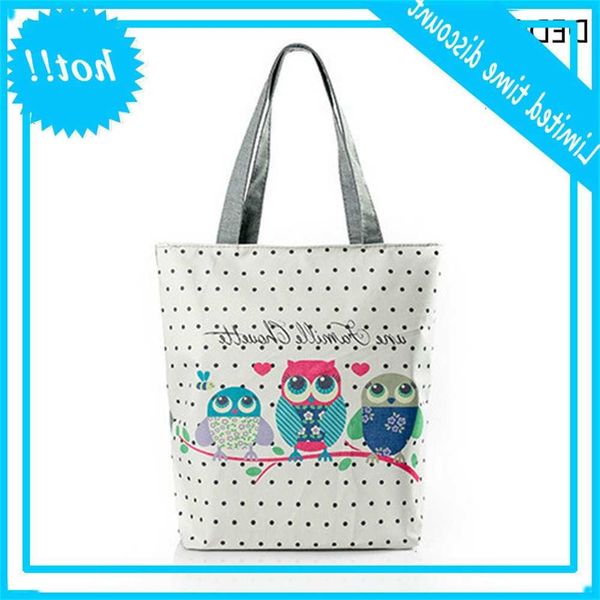 

flowers and uil printed women casual dead daily use female mailbox single shoulder handbag simple beach bag