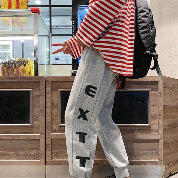 

track pants man's sweatpants spring new korean streetwear trendy casual loose joggers hip hop maggie's walker pantalones 20201, Black