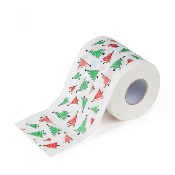 

printed claus home santa christmas bath roll paper supplies xmas decor tissue 170 leaves toilet paper#30