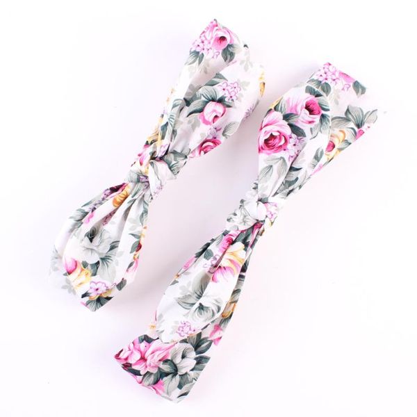 

mom and me matching turban headband for hair accessories fashion bohemian floral headband girl not set 120set, Slivery;white