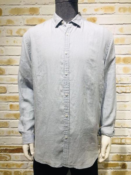 

ss20 spring /summer 100%linen men's long shirt casual garment dyed comfortable breathable1, White;black